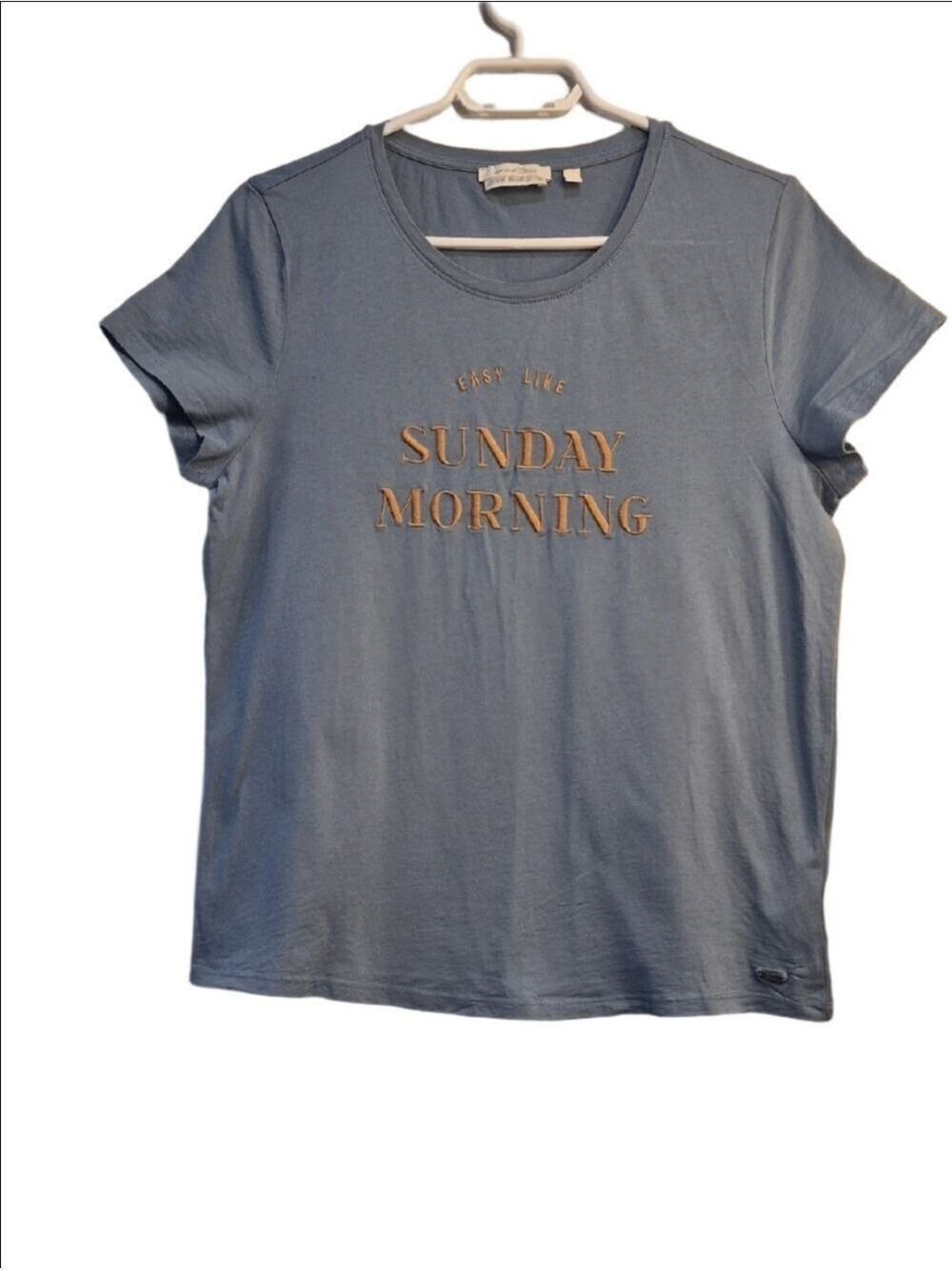 TOM Tailor Denim Sunday Morning Graphic Tee - Foggy Blue - Picture 1 of 8